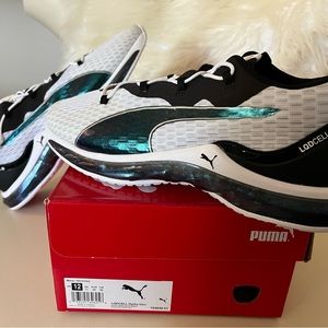 PUMA -Hydra Idsc LQDCELL -White/Black/Iridescent-logo & heel lqdcell -NWT 12